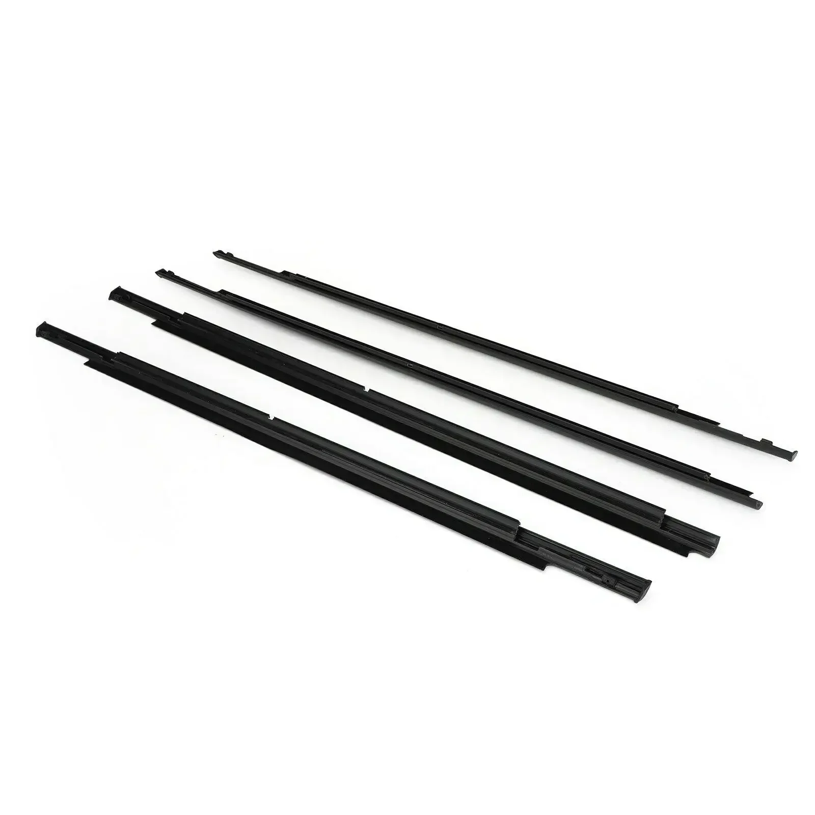 4Pcs Window Glass Weatherstrip Side Door Moulding Trim Seal For Mitsubishi Outlander 2007-2012 2013-2018 5727A007 5727A008