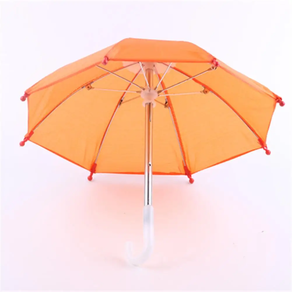 Doll Umbrella Cute Decorative Solid Color Dollhouse Open Close Umbrella Decoration Kids Umbrella Toy Pretend Umbrella Miniature