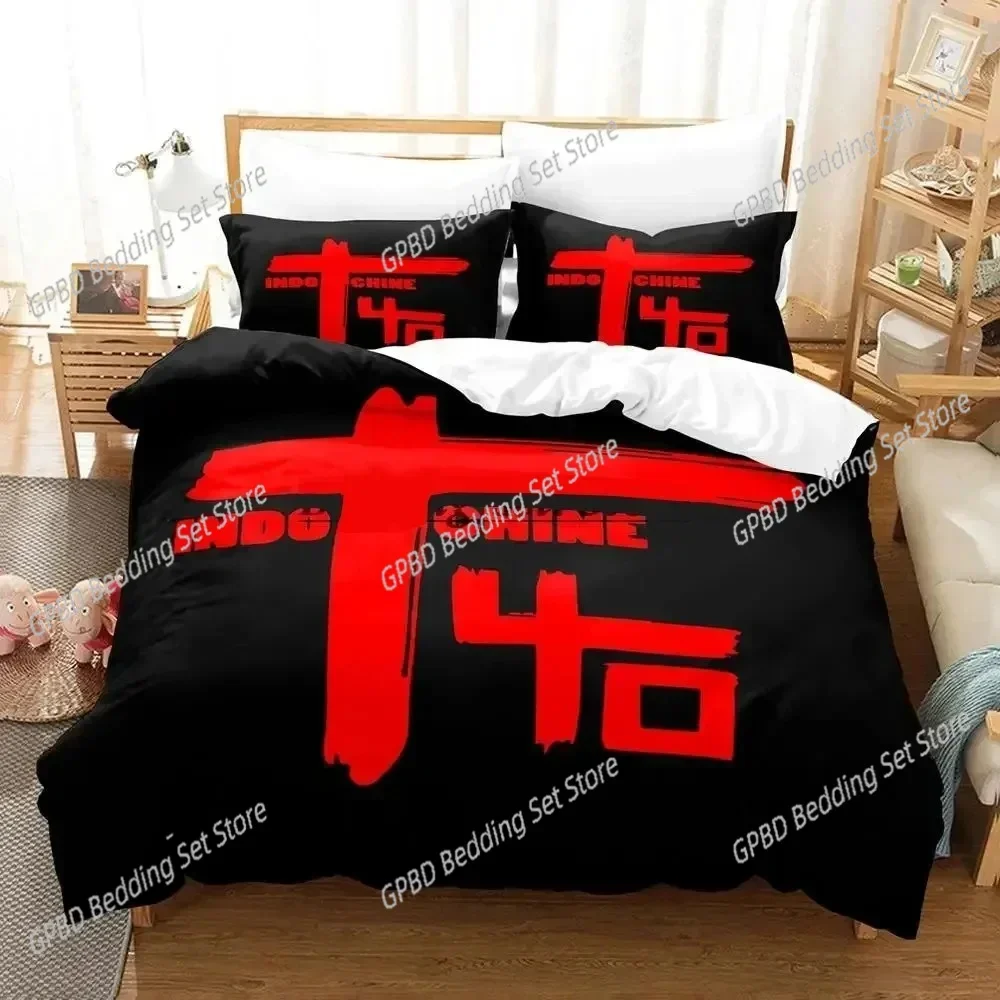 

Rock Indochine Bedding Set Boys Girls Twin Queen Size Duvet Cover Pillowcase Bed Kids Adult Fashion Home Textileextile