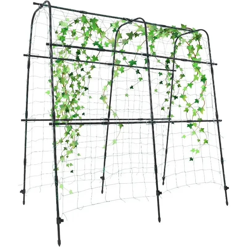 

Good Polyethylene-Coated Stainless Garden Arch Trellis 7FT Extra Steel Garden Trellis Tall