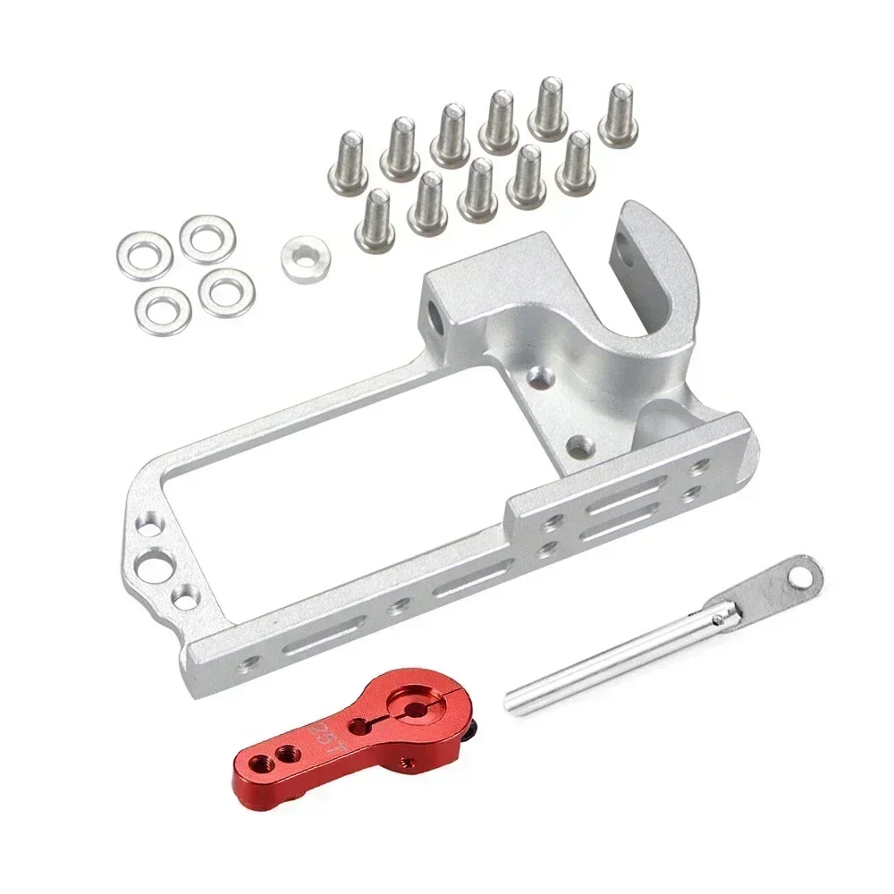 Interruttore servo parabolico Dispositivo di lancio aereo Dispenser di coppia di grandi dimensioni + Servo braccio in metallo 25T per modello di auto RC Drone Heli Multicopter