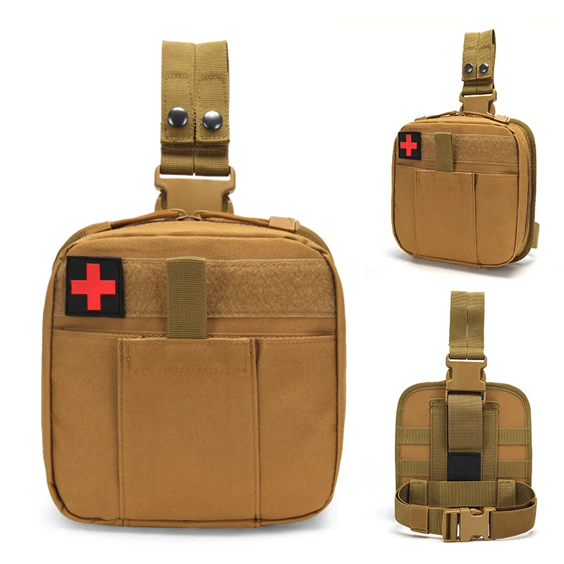 MOLLE Drop Leg Pouch Medical Kit Bag First Aid Thigh Pack for Outdoor Camping Hiking EDC Tool Bag Workplaces view 2