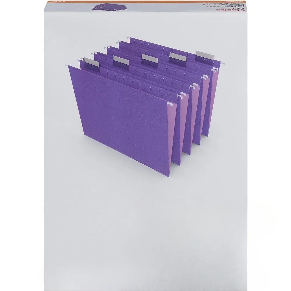 مجلدات ملفات معلقة 5 حرف مقاس أرجواني 25/صندوق