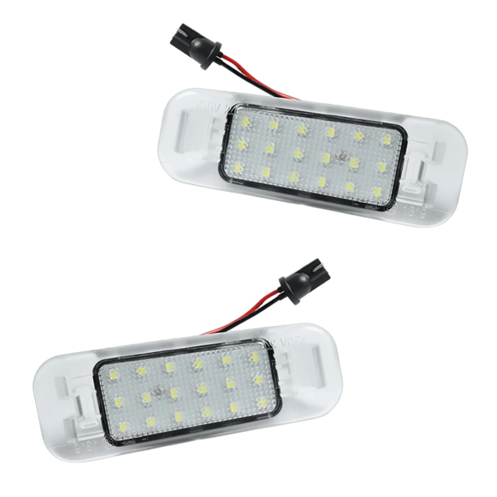 2Pcs LED License Plate Light For Kia 925011G000 92501-1G000 Clear Cover Xenon White Light ABS Material Car Accessories Lamp