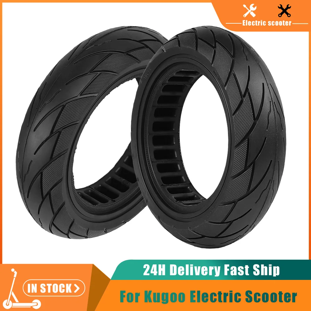 

Tubeless 10X2.5 Solid Puncture Proof Tire For KUGOO M4 M4 Pro Electric Scooter Anti-Shock Wear Resistant Tires Parts