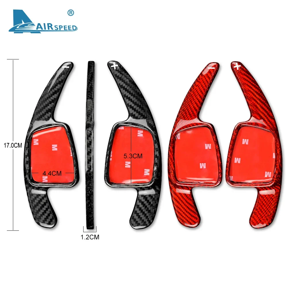 

Hard Dry Carbon Fiber For Audi A3 Facelift A4 B9 A5 A6 Q2 Q5 Q7 TT TTS Car Steering Wheel Paddle Interior Trim Accessories
