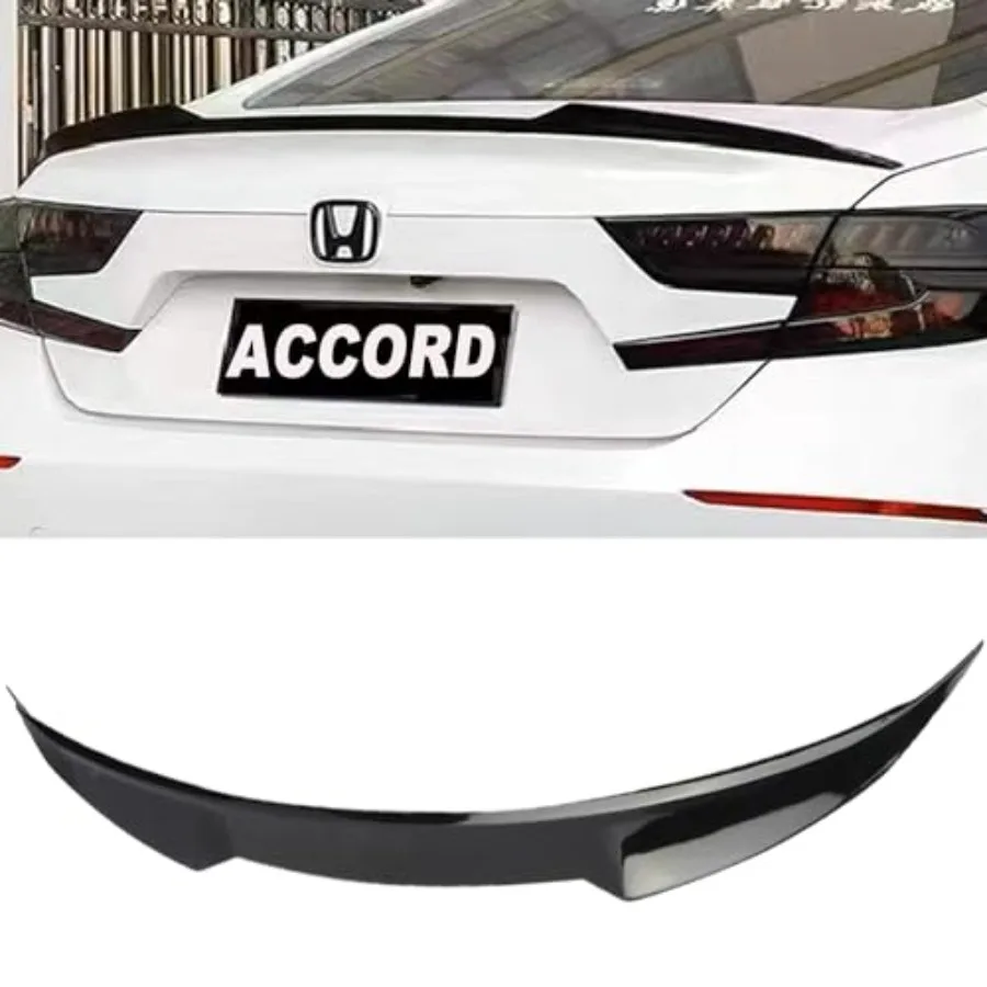 

Trunk Lid Rear Spoiler for Honda Accord 2018 19 20 21 22 2023 4 Door Sedan 10th Gen -JDM Akasaka Style Trunk Spoiler Wing