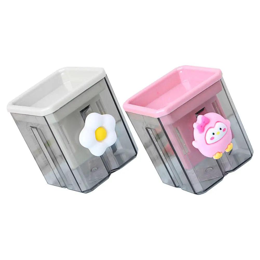 

2 шт. портативные ручные точилки для карандашей с мультяшным дизайном, яркие, легкие, для художников, офиса и школы