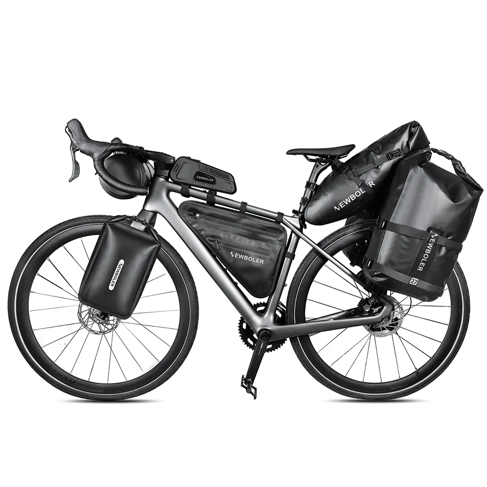 Einstellbare Aluminium Legierung Fahrrad Gepäck Träger Kies Fahrrad Universal Fahrrad Hinten Regal Gabel Regal Tasche Für Bikepacking – Detail 19