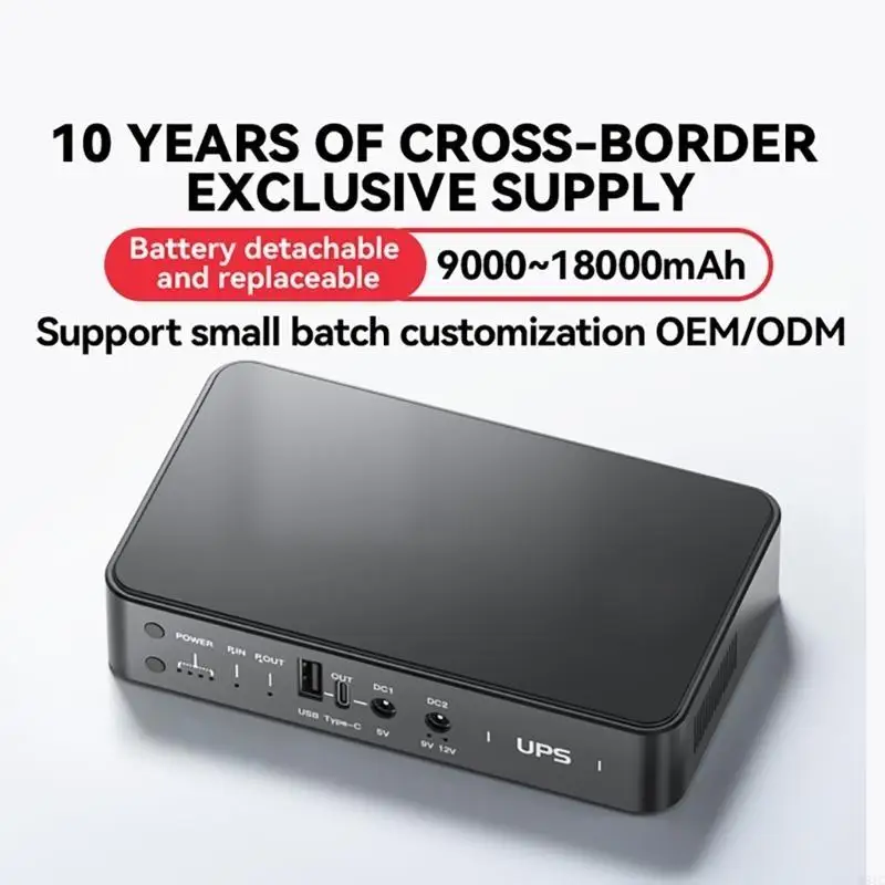 Q81C UPS Bateria ininterrupta Backup 5V9V12V2A Routers UPS Bateria Backup para LED Light Strips Routers de câmera