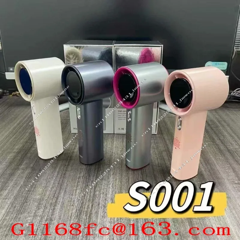 S001 Handheld High-speed Fan with 100 Levels of Violent Digital Display Charging, Outdoor Mini Fan