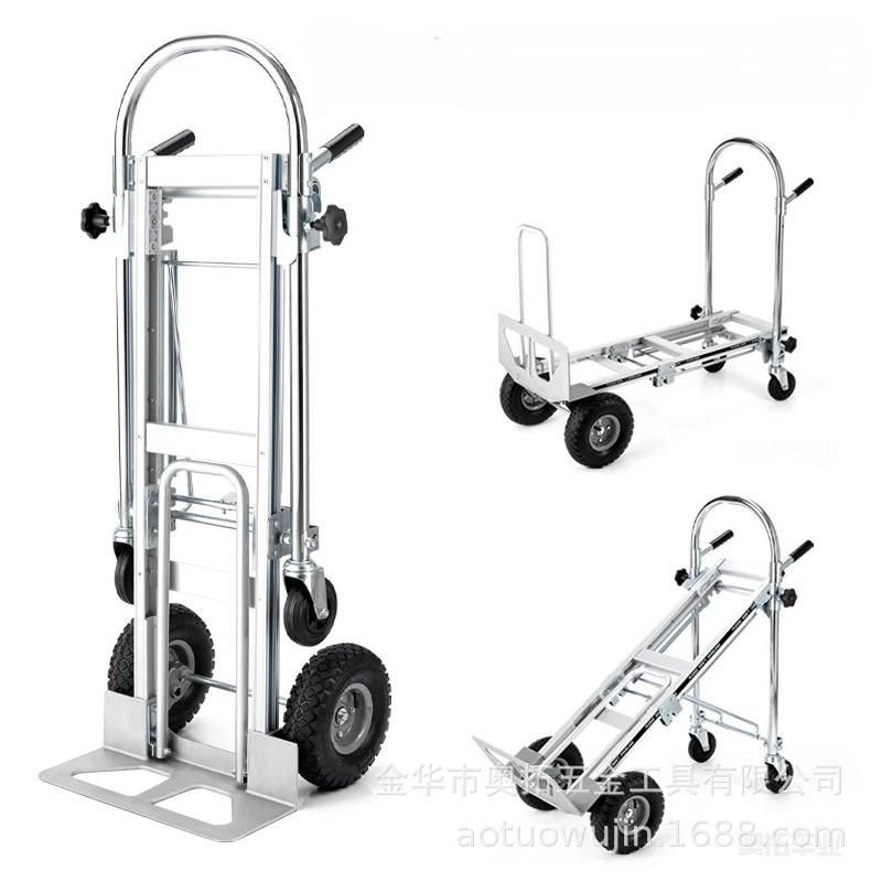 Aluminum Alloy Flatbed Truck Load King Folding Trolley Tiger Transporter Luggage Warehouse