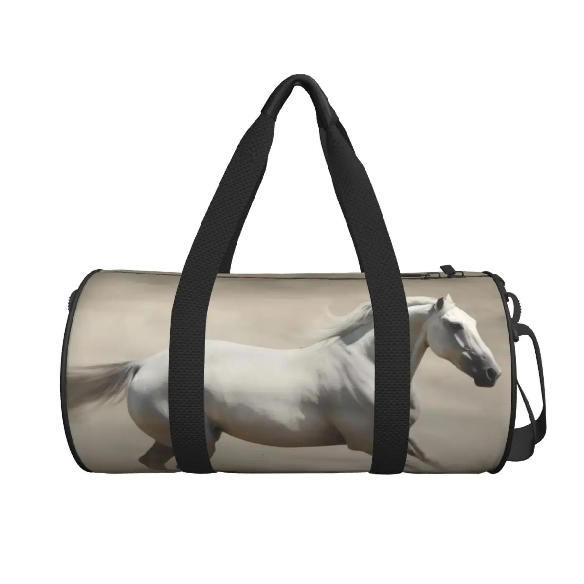 

Скачущая лошадь в пустыне Иллюстрация 1, большая спортивная сумка, многофункциональная дорожная сумка Duffle, сумки для фитнеса