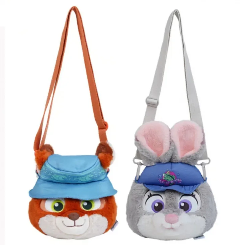 

Disney Zootopia Nick Wilde Judy Hopps Cute Plush Crossbody Bag Soft Shoulder Bag for Daily Use Travel Gift for Kids