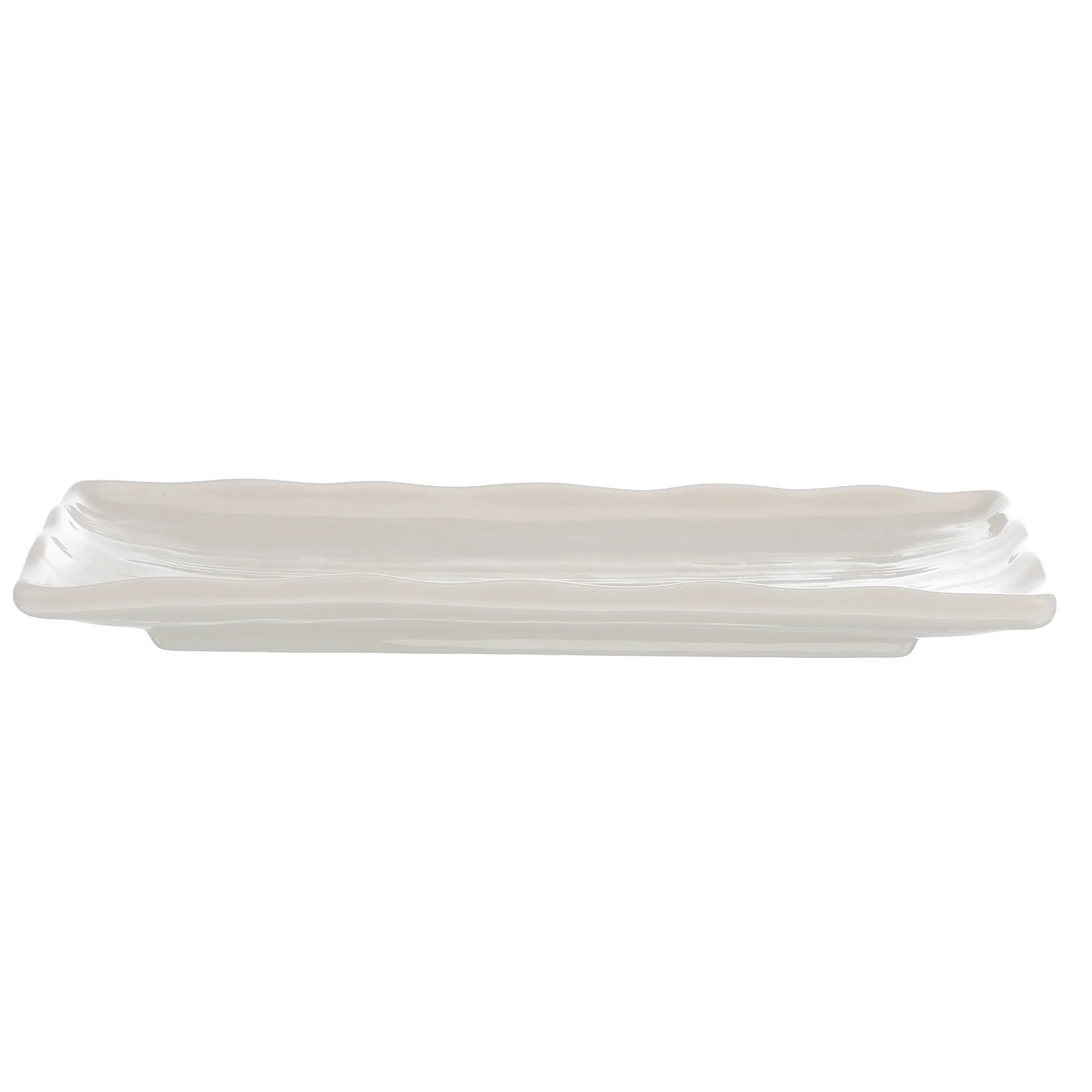 

Japanese Style Rectangular Ceramic Food Tray Kitchen Tableware Food Service Plate for Everyday Meals and Snacks