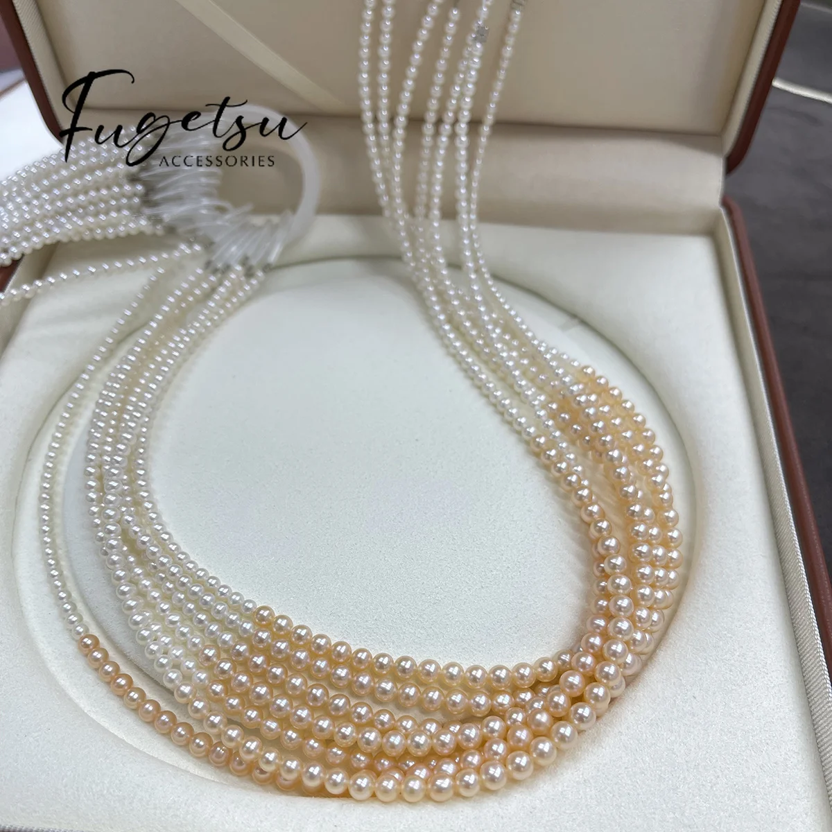 Round Pearl Natural Freshwater Pearls Gradient Pearl 2mm-4mm-5mm for Jewelry Making DIY Accessory Handicraft Supplies