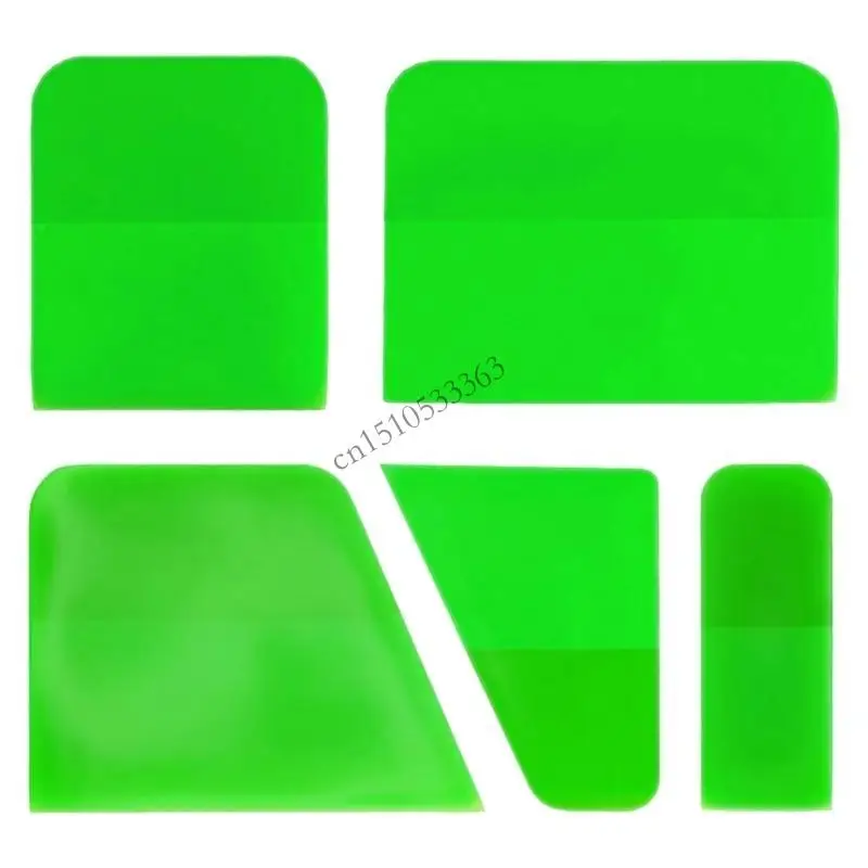 

090E Pack of 5 Flexible TPU Squeegees Window Tint Tool Flexible Squeegee for Car Paint & Multipurpose Cleaning