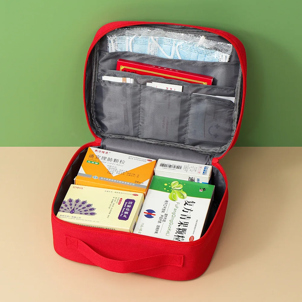 Large Capacity Medicine Bag Travel Portable Medical Bag Home Medicine Storage Bag Set Portable Outdoor First Aid Kit 1pc