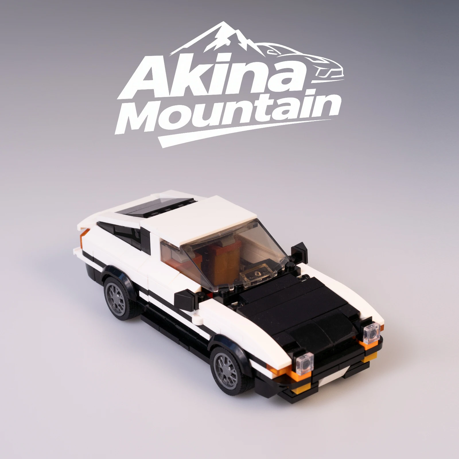 

MOC Japanese sports car, Akina Mountain racing movie JDM86 performance car, holiday gift