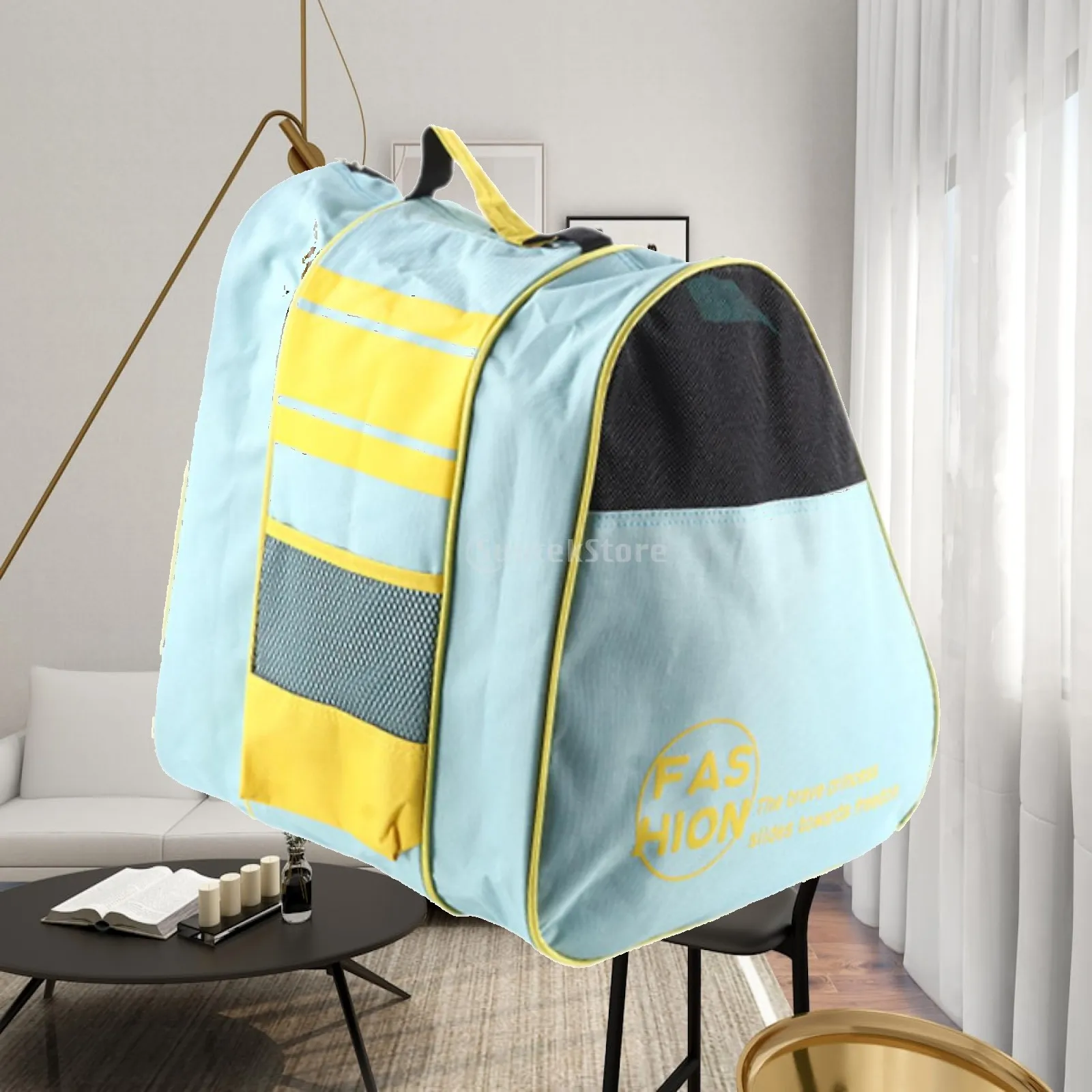 Hockey Skate Bag Large Storage Compartment Versatile Oxford Cloth Skate Carrier Backpack for Boys Girls and Professionals