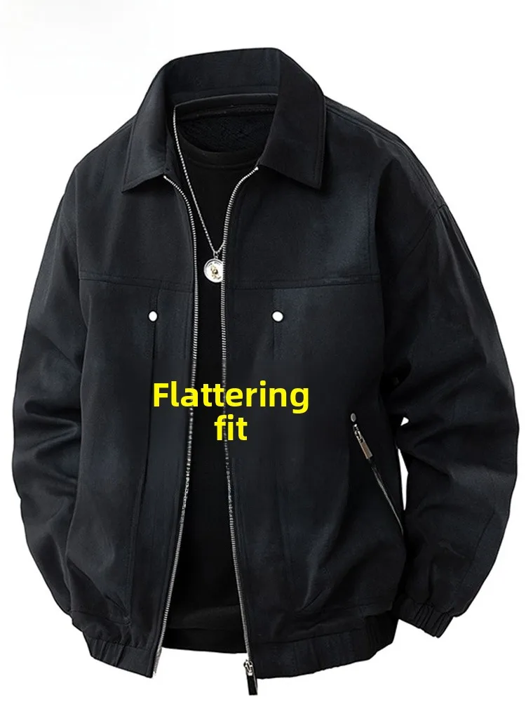 

Mo Chaos модная повседневная куртка большого размера для мужчин весна осень новая свободная цветная блузка универсальная Haome повседневное пальто с воротником