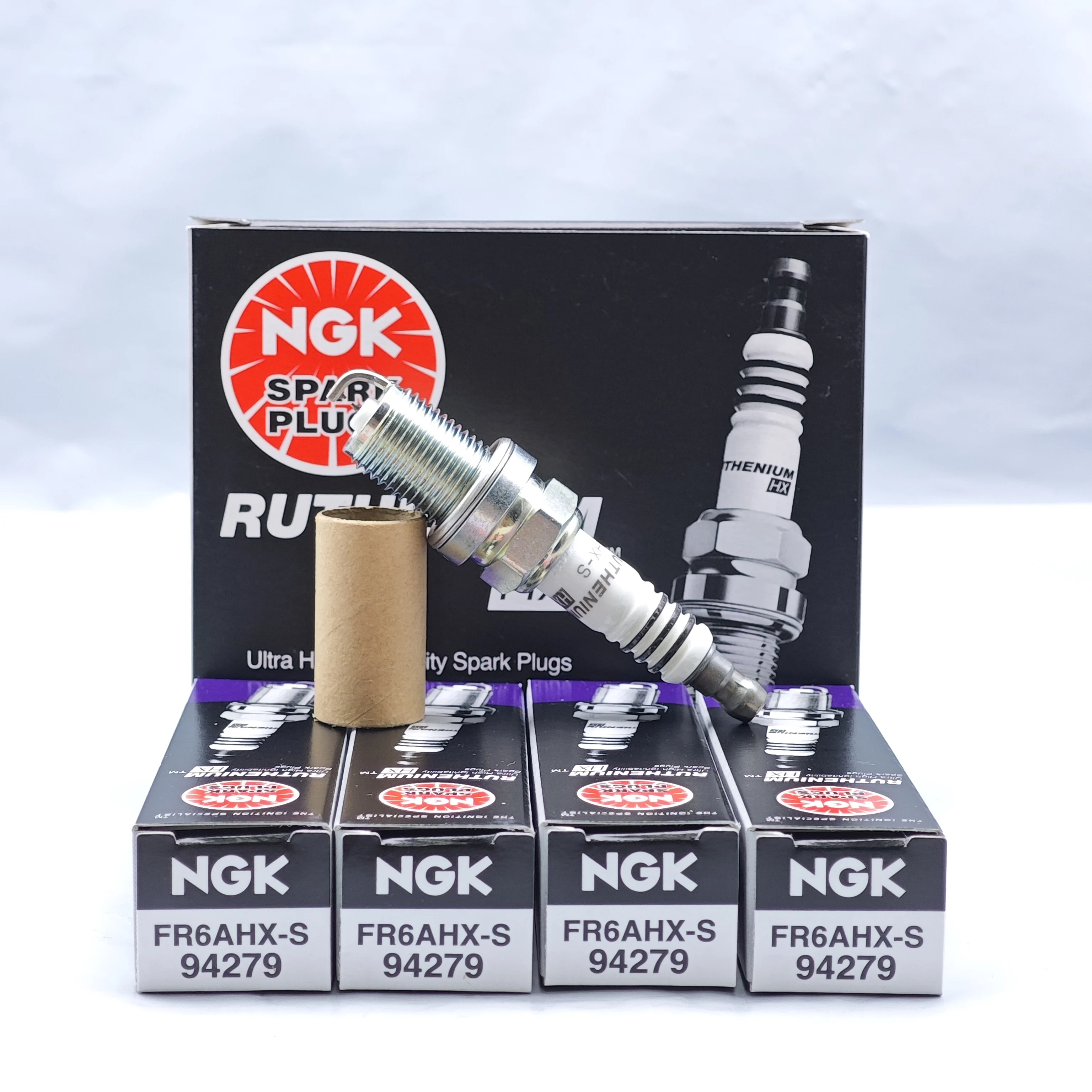 4pcs Original NGK Ruthenium Spark Plug FR6AHX-S 94279 Replace for PZFR6E-11, PFR6G-13,  ZFR6F-11, IZFR6K11, IZFR6K-11S etc