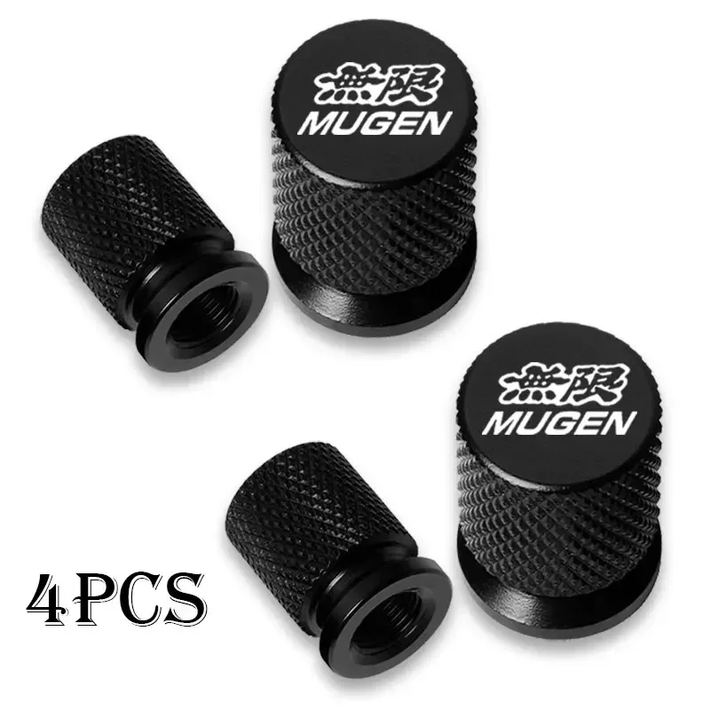 Für Honda Mugen CB400 CB650F CBF CBR250RR CRF SH300 NC750 4 Stück Auto-Radventilkappen Reifenventilabdeckungen Staubdicht Wasserdicht – Detail 2