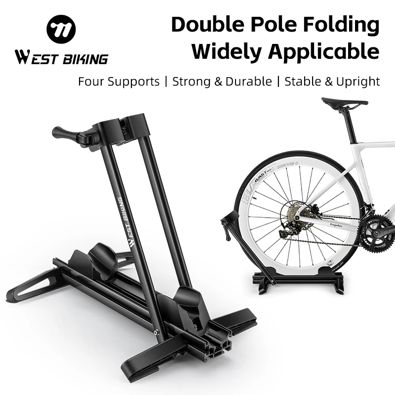 

Велопарковка WEST BIKING с двумя опорами, складная, для помещений, для велосипедов 24-29 дюймов MTB/700C, аксессуары для велоспорта