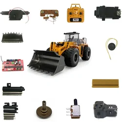 Front/rear Drive Gear Box Alloy push bucket  Receiving board Metal bucket For Huina 583 1/14 22-way Loader Model Accessories