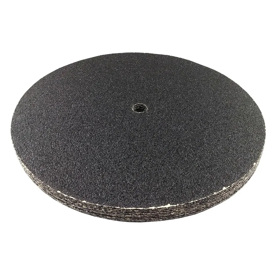 16 inch Sanding Discs Double Sided Round Sand Paper Discs Black Silicone Carbide Floor Sanding Disc 10 Pack 36 Grit Orbital San