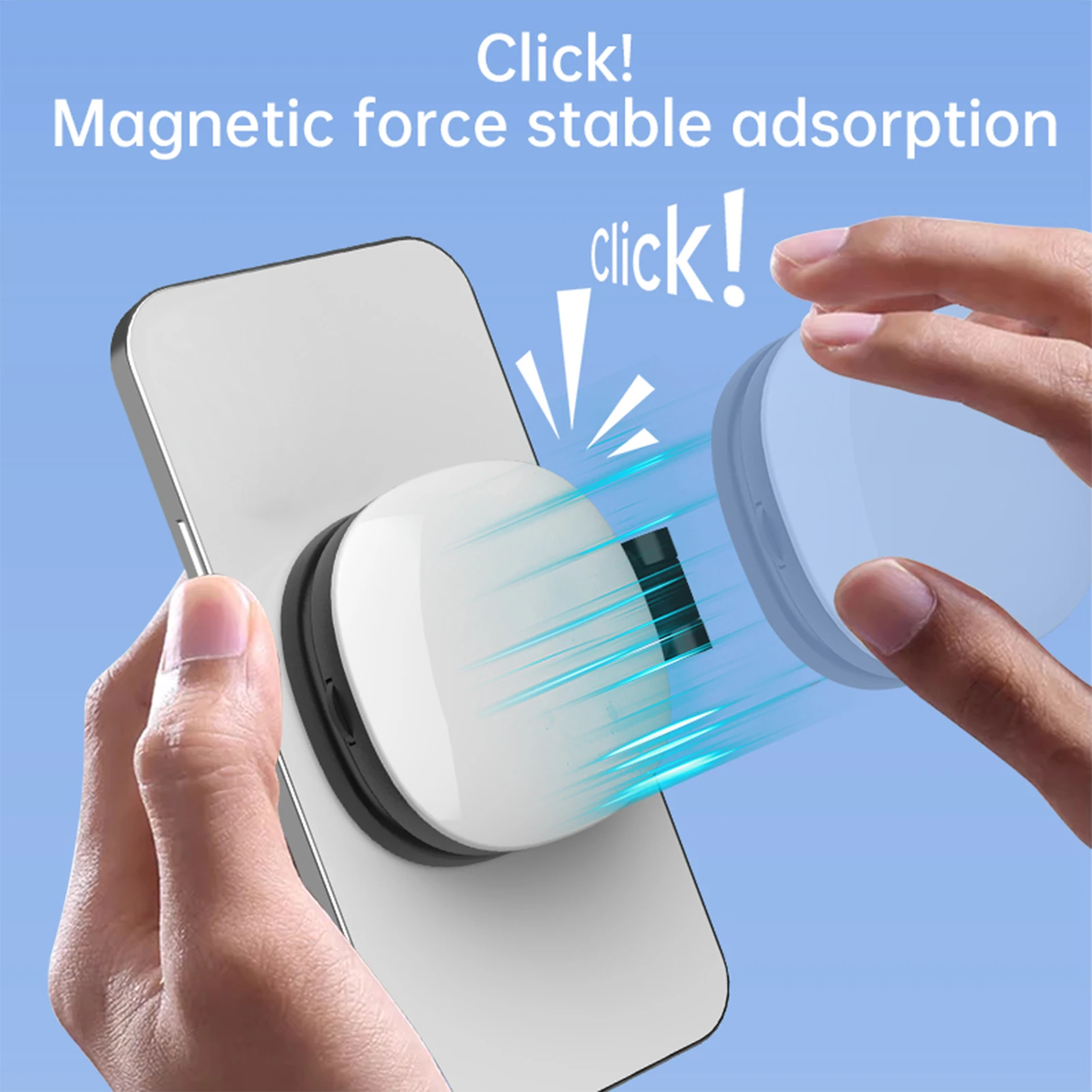 【신제품】휴대폰 자석 뷰티 셀카 라이트 라이브 스트림 핸드헬드 조명 메이크업 거울 포함 휴대용 야외 LED 조명