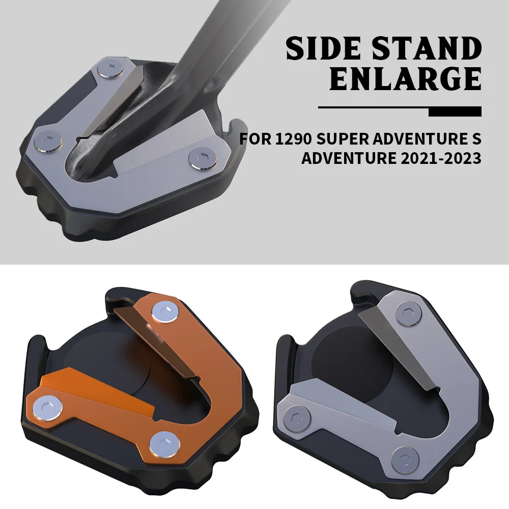 

FOR 1290 Super Adventure S 2021-2022-2023 Motorcycle Side Stand Pad Plate Kickstand Enlarger Support Extension Enlarged Base