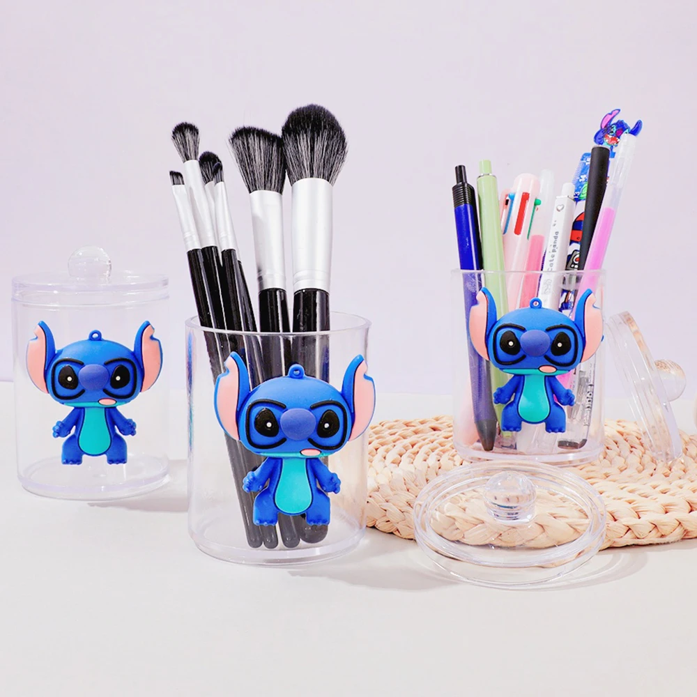 

Милый стежок, акриловый держатель для ручек, пенал, настольный ящик для хранения косметики, ватные тампоны, органайзер для канцелярских принадлежностей, молодежный студенческий канцелярский органайзер