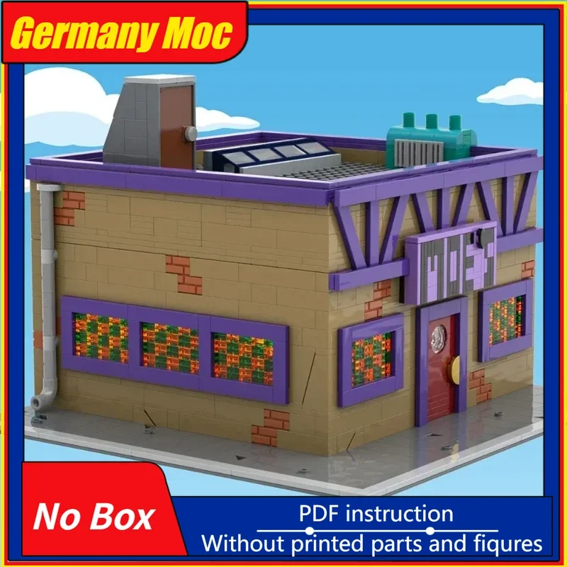 Movie Street Architecture Model Speelgoed MOC Modulaire Tavern Bouwpakket Volwassenen Geschenken