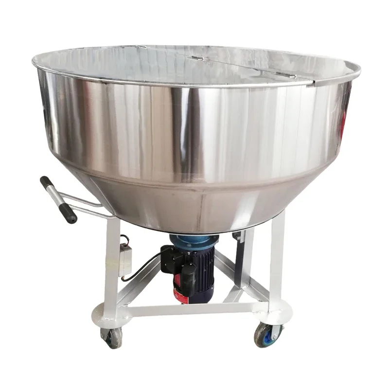 Stainless Steel Feed Mixer Plastic Pellet Mixer Industrial Multifunctional Vertical Color Mixing Machine Dry And Wet Dual Use