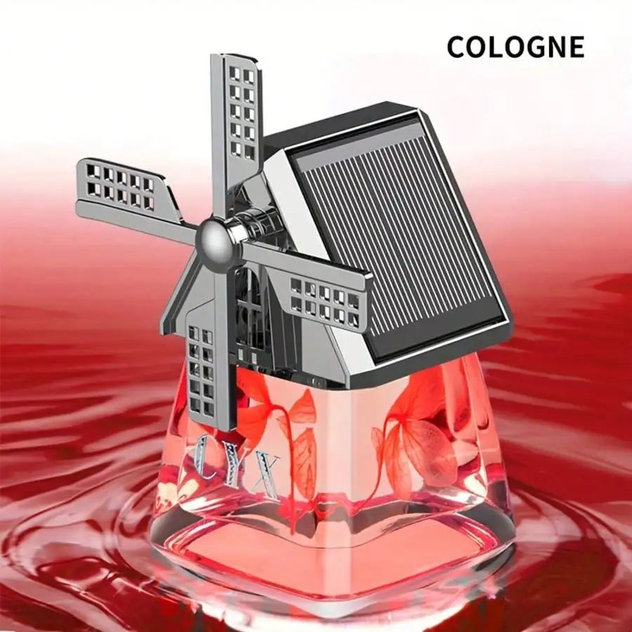 1Pc Car Air Outlet Perfume Creative Windmill Shape Long‑Lasting Fresh Odor Removal Car Interior Ornament Automobile Air Conditio