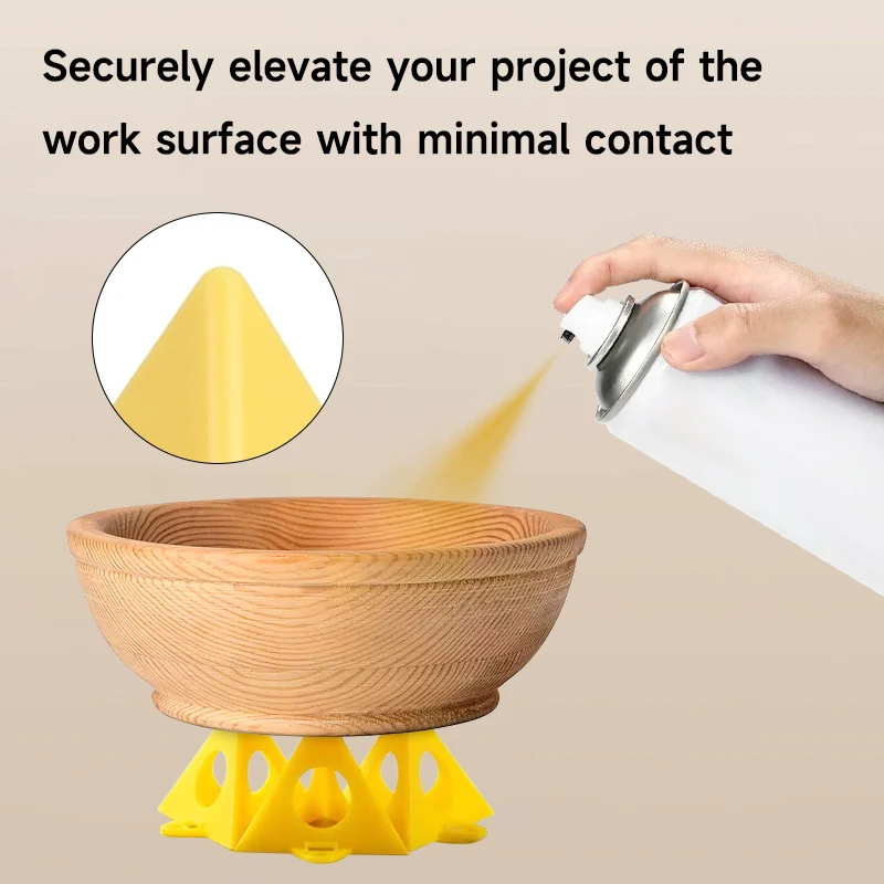 Supporto per la lavorazione del legno, mini treppiede di supporto in stile piramide, tappetino triangolare per cabina spray, set di strumenti ausiliari manuali
