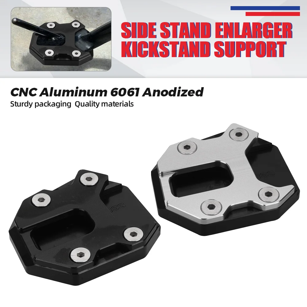 

2024 Motorcycle Side Stand Enlarger Pad Support Plate For Yamaha XSR900 XSR 900 2022-2025 MT-09 TRACER 9GT Kickstand Accessories