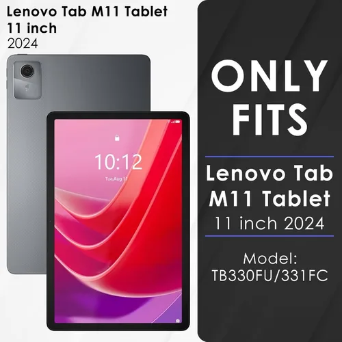 Imagen 2 del producto Funda para niños para Lenovo Xiaoxin Pad 11 2025 2024 TB330FU, funda para tableta M11 M10 Plus 10,6 TB125FU/128F, soporte con mango de rotación de 360