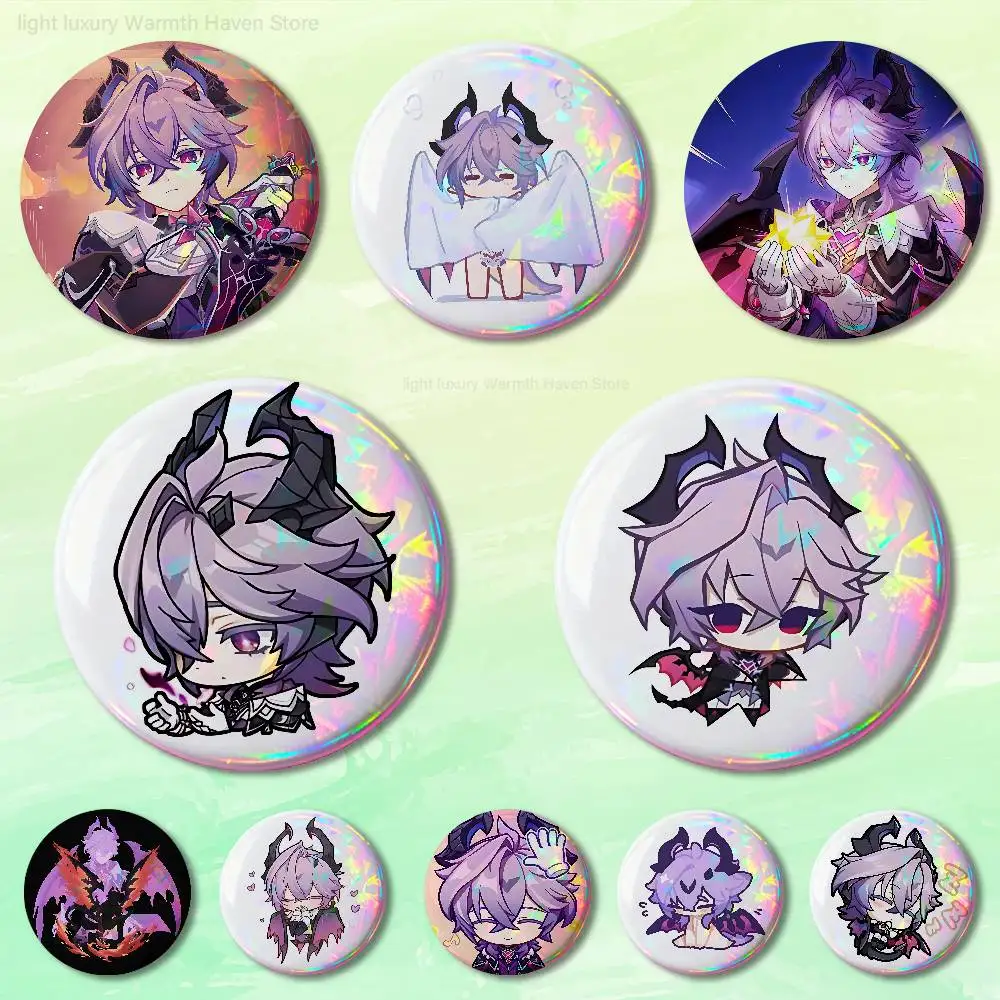

G-Genshin Durin Impact Pins 58mm Cute Cartoon Badge Handmade Brooches for Backpack Accessories