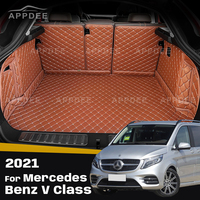 Auto Full Coverage Trunk Mat For Mercedes Benz V Class 2021 Car Boot Cover Pad Cargo Liner Interior Protector Accessories