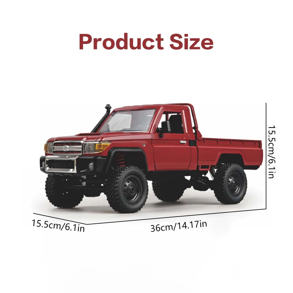 

MN82 2,4G игрушечный автомобиль с дистанционным управлением для детей 1:12 Ретро красный радиоуправляемый автомобиль с подсветкой 4WD Пикап Модель 2026 Игровые подарки