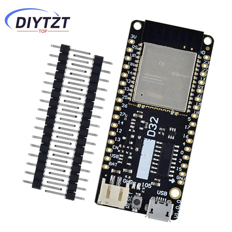 For LOLIN D32 V1.0.0 - Wifi+Bluetooth Board Based ESP-32 Esp32 ESP-WROOM-32 4MB FLASH For Arduino MicroPython Compatible