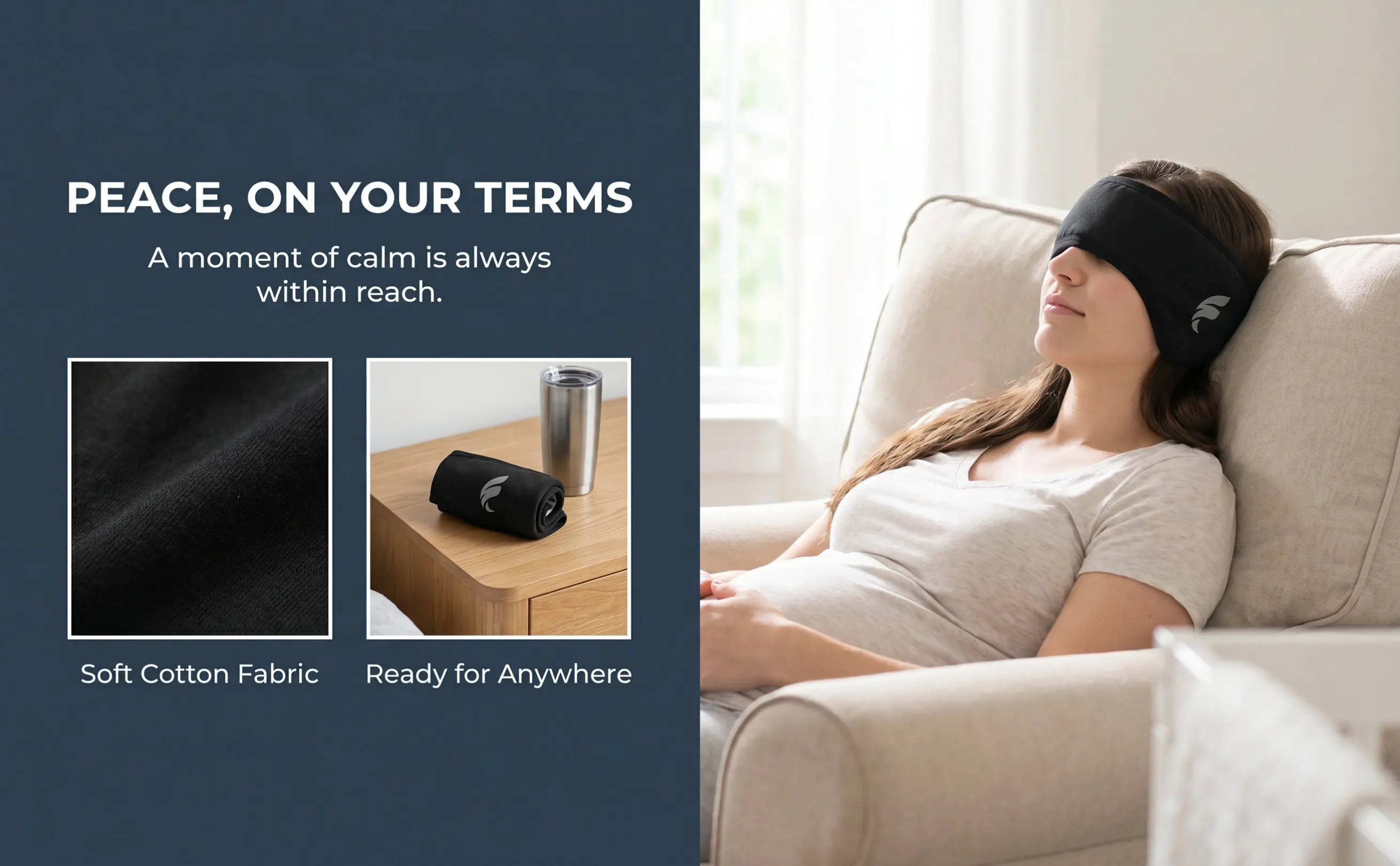 Ergonomic Sleep Ear Muffs Headband Soft Eye and Ear Cover Noise Cancelling Soundproof Comfortable for Long Wear Studying Travel