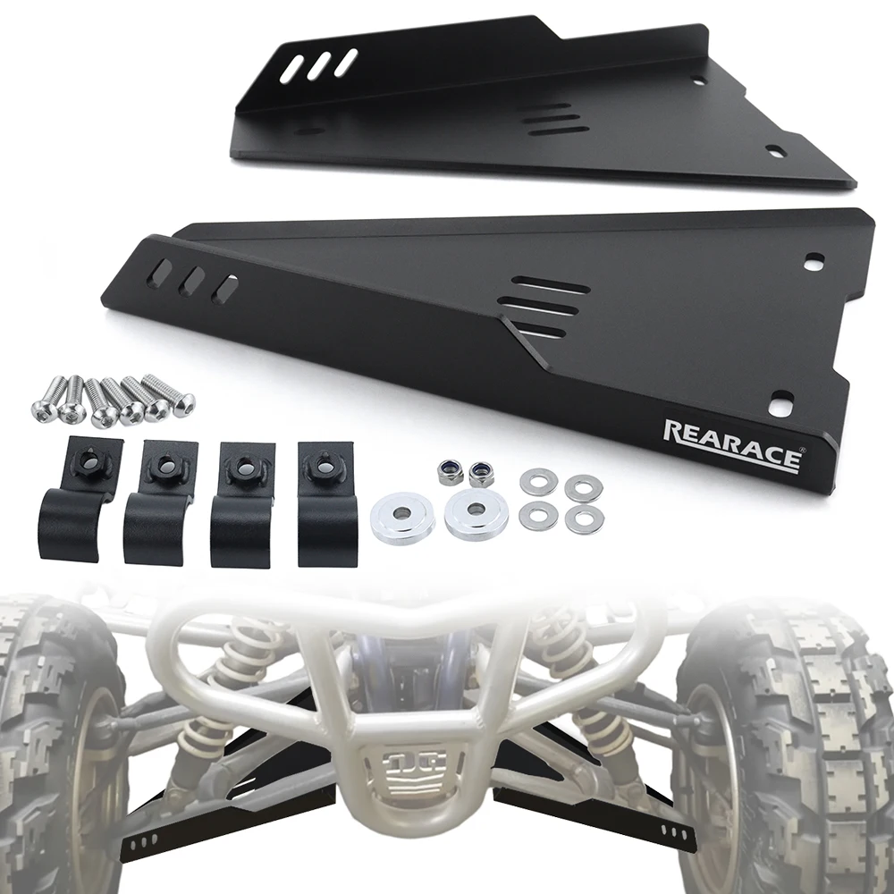Motorcycle Aluminum Front A-Arm Skidplates FRONT A-ARM GUARDS Raptor 660R YFM660R 2001 2002 2003 2004 2005 For Yamaha