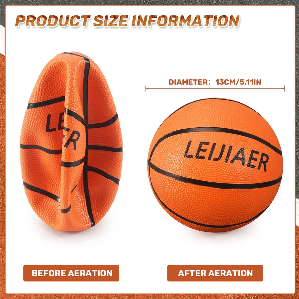 [MEGAL SALE]Children's Basketball Rubber Basketball Kindergarten Small Basketball Game Ball Mini Basketball