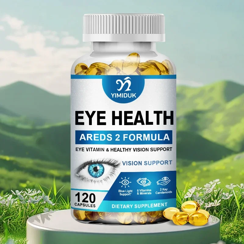 

Лютеинь Глаз + Витамины — 11 в 1, Zeaxanthin Eyebright, добавка черники, линзы для глаз Retina, здоровое ночное видение, 120 капсул
