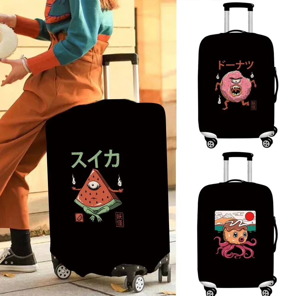 Luggage Cover Dustproof Elastic Travel Case Protective Cover 18-32 Size Cute Monster Series Luggage Elastic Protective Cover