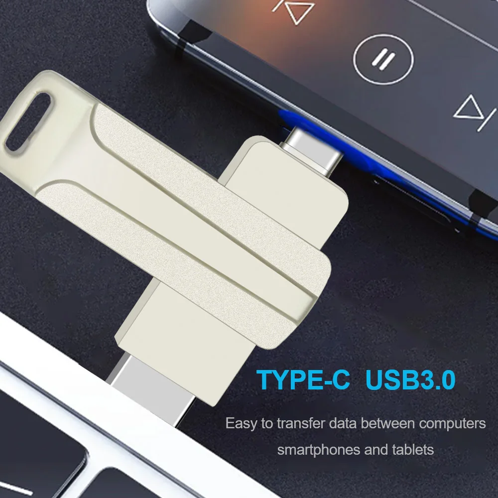 50Pcs Type-cUSB 3.0 Flash Drives 16GB 32GB 64GB Pen Drive 128GB 256GB Memory Stick Device for SmartPhone, Tablet