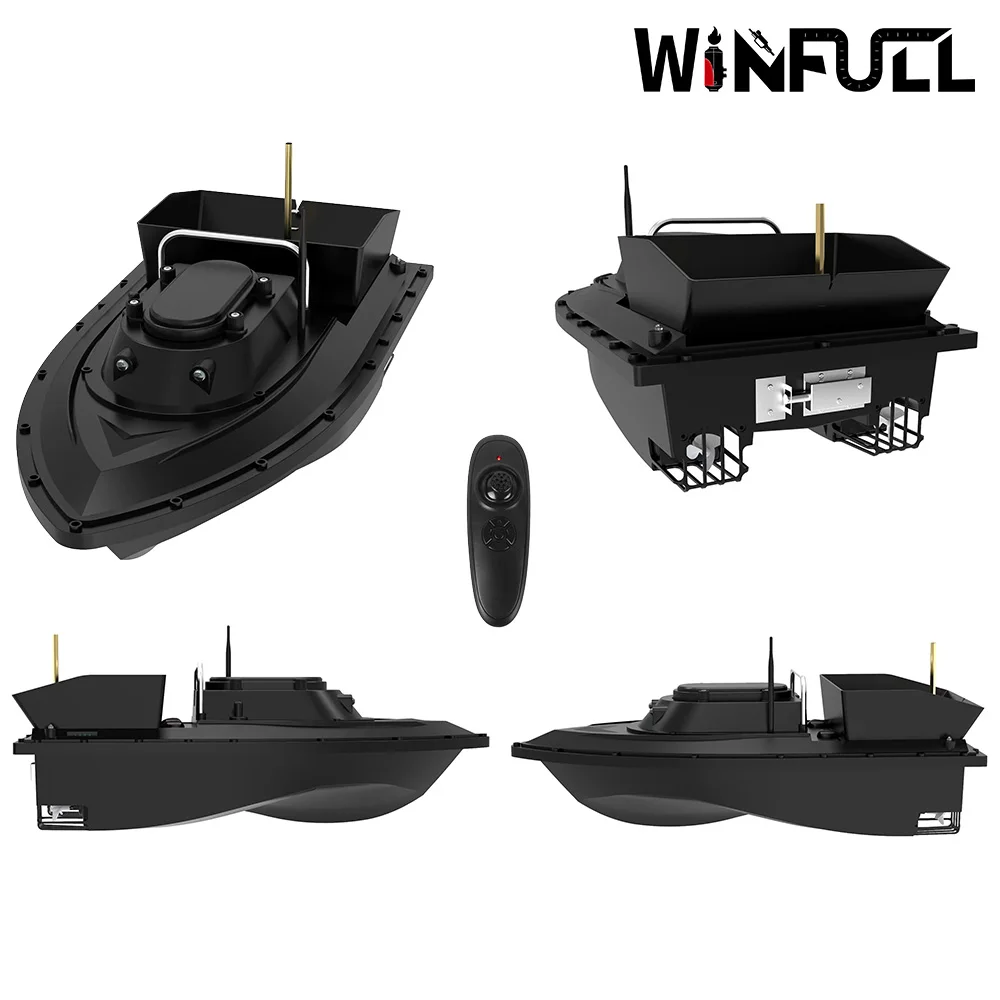 400-500M Wireless Remote Control Fishing Feeder Boat Ship 16000mAh Battery 1.5KG Load RC Fishing Bait Boat